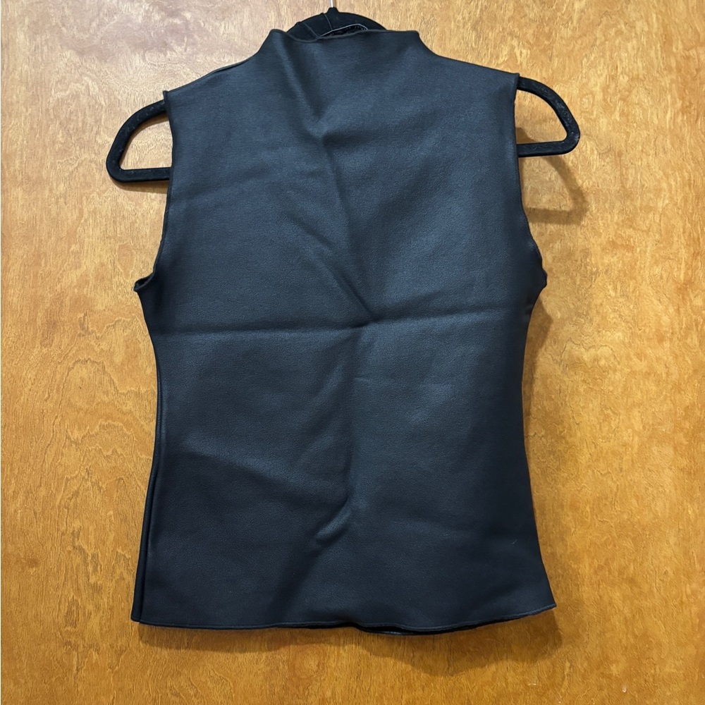 NWOT Zara Sleeveless stretch knit top medium black